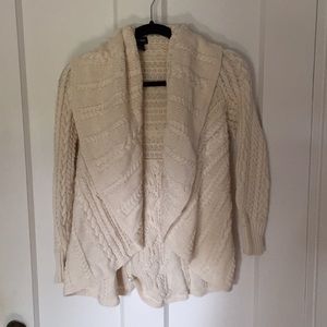 Cream Ralph Lauren circle cardigan